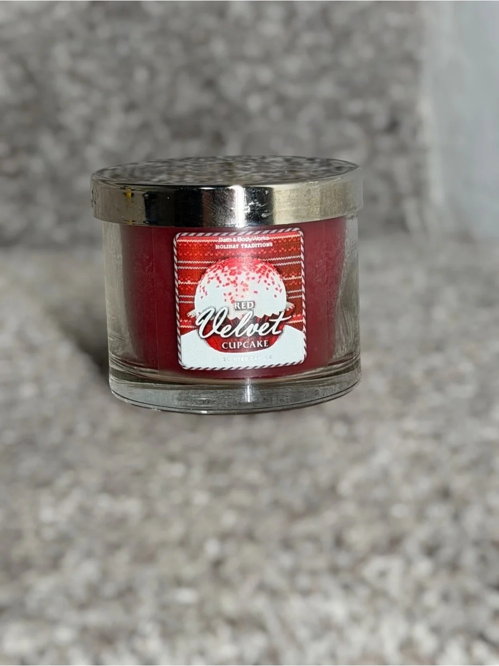 NEW Bath & Body Works Red Velvet Cupcake Mini Candle Discontinued Single Wick
